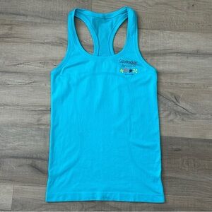 Lululemon Running Tank Top Women 4 Blue Metal Vent Tech Sleeveless Top